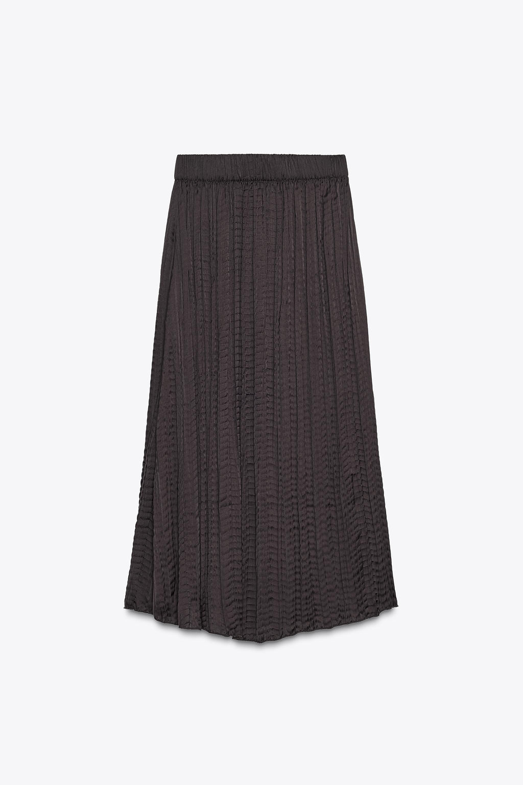 CRINKLED-EFFECT SATIN SKIRT - Zara фото 7