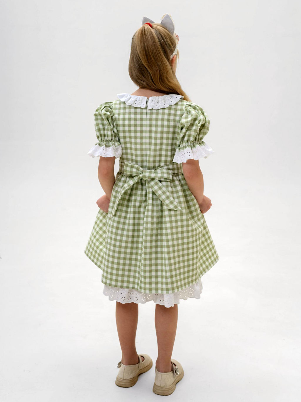 ДЛ 26-4 платье для девочки Забава клетка