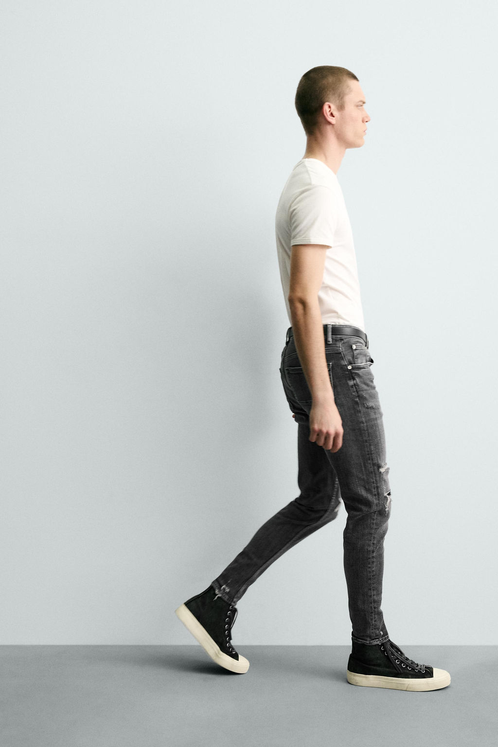 JEANS SKINNY FIT / Gris - Zara фото 6