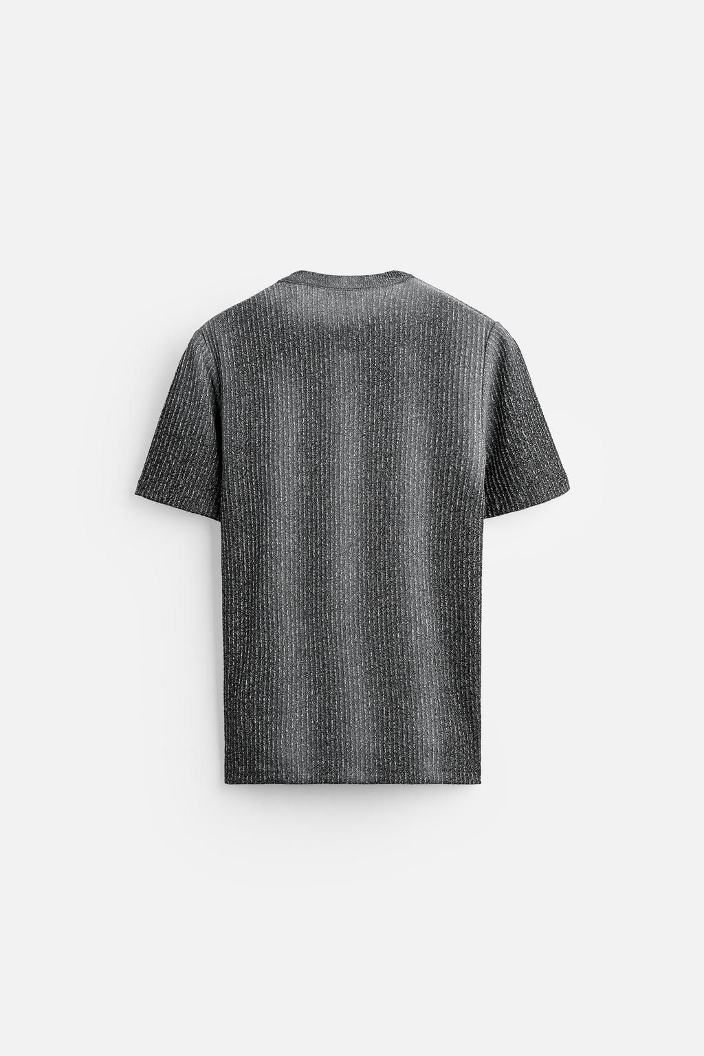 SPRAY PRINT KNIT T-SHIRT - Zara фото 8