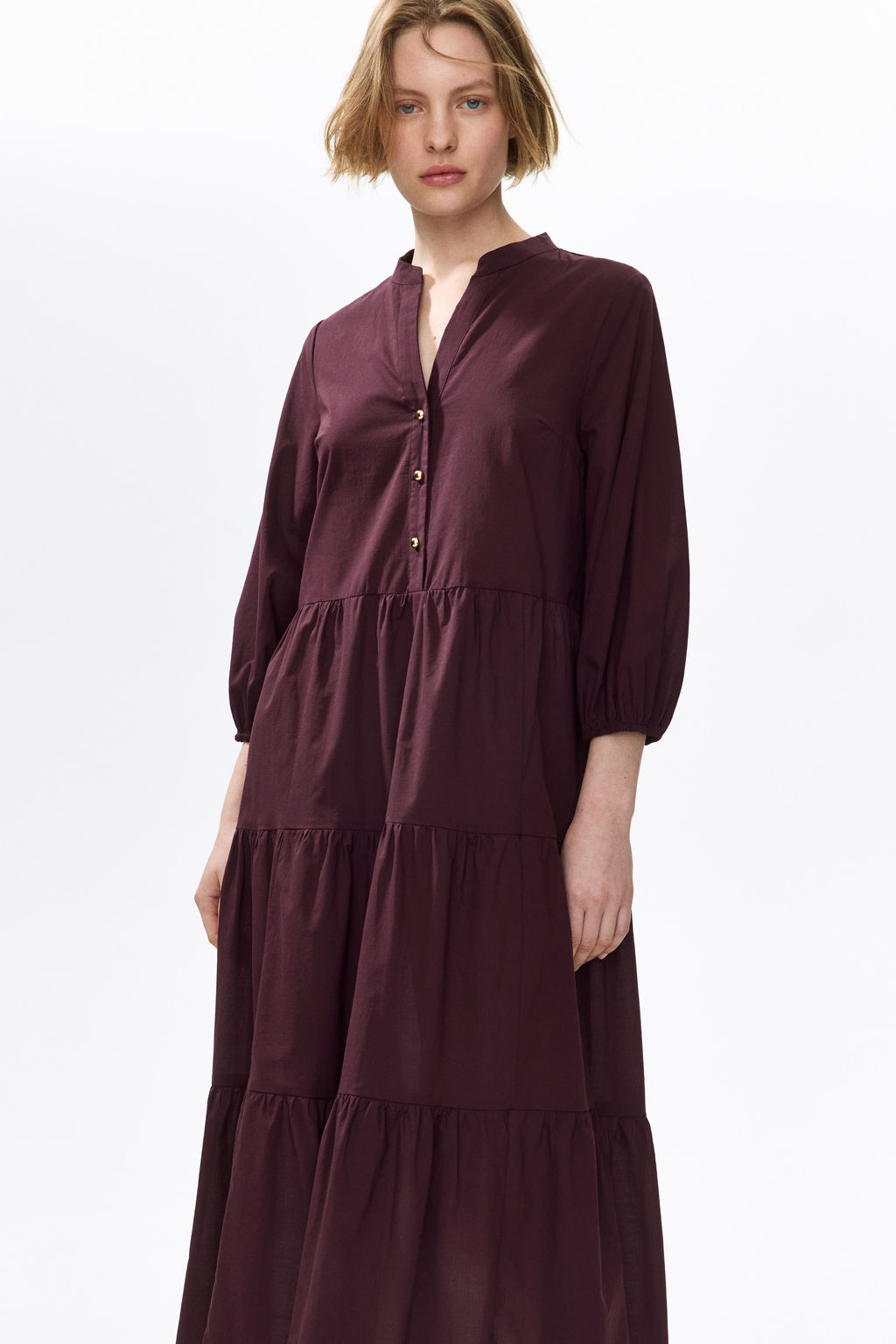 Vestido escalonado de corte midi - H&m фото 8
