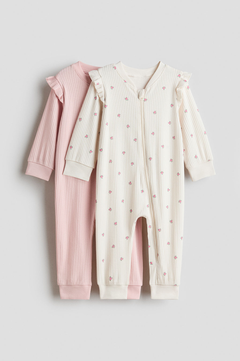 Pack de 2 pijamas enteros en algod?n