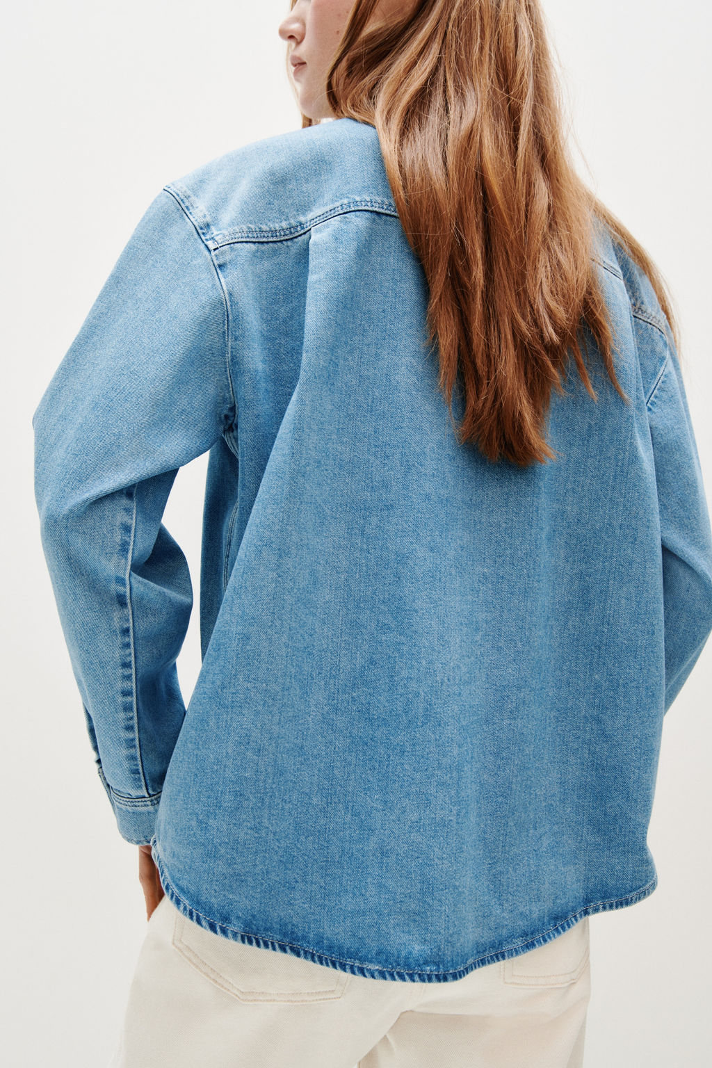 Camisa denim oversize - H&m фото 3