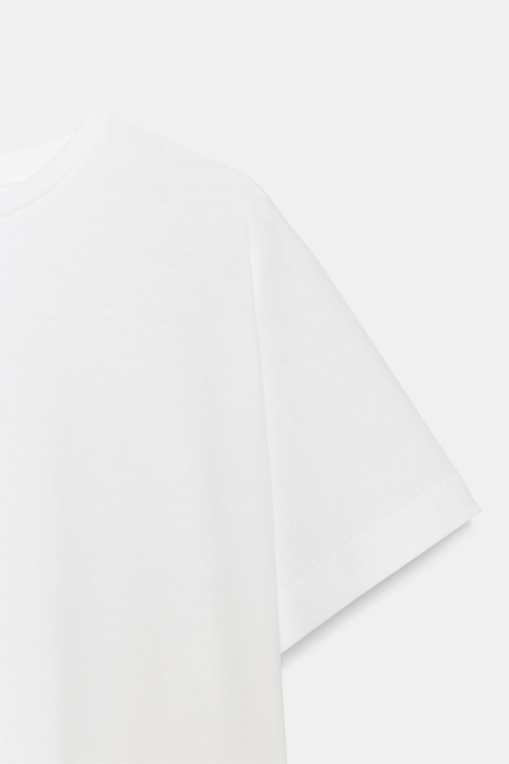 CAMISETA ASIM?TRICA MANGA CORTA / Blanco - Zara фото 10