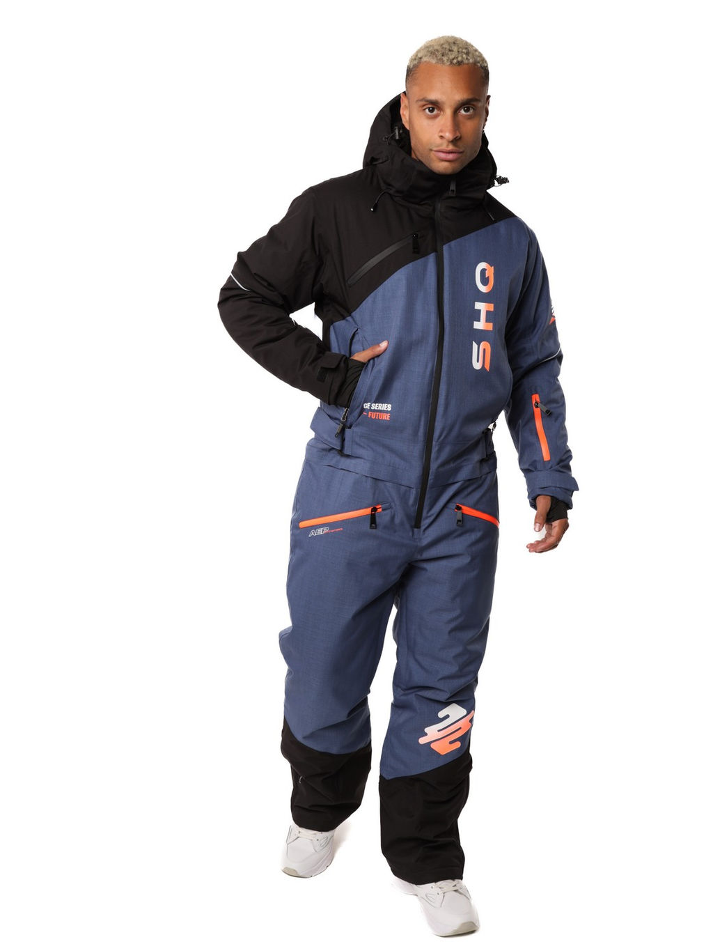 Комбинезон A-89033 Сине-серый