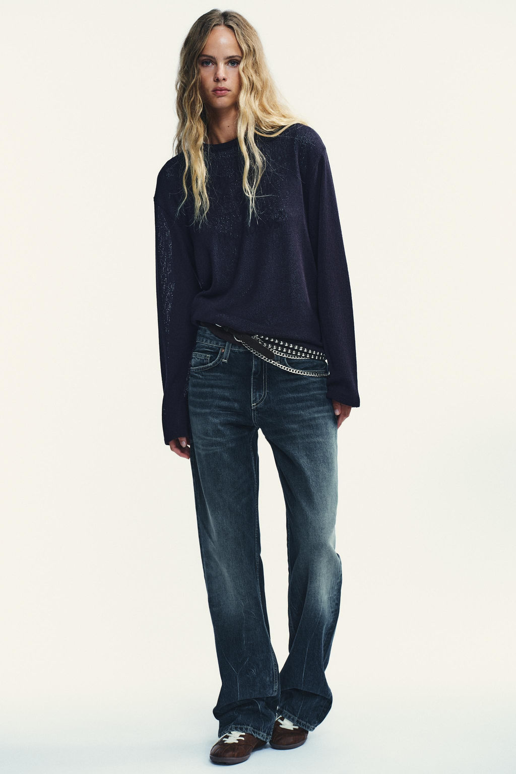 TRF LOW-RISE WIDE-LEG JEANS - Zara фото 10