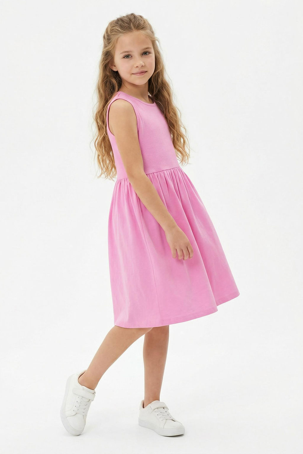 Siyah K?z Cocuk Kolsuz Basic Orme Elbise TKDSS25EL00018 - Trendyolmilla фото 5