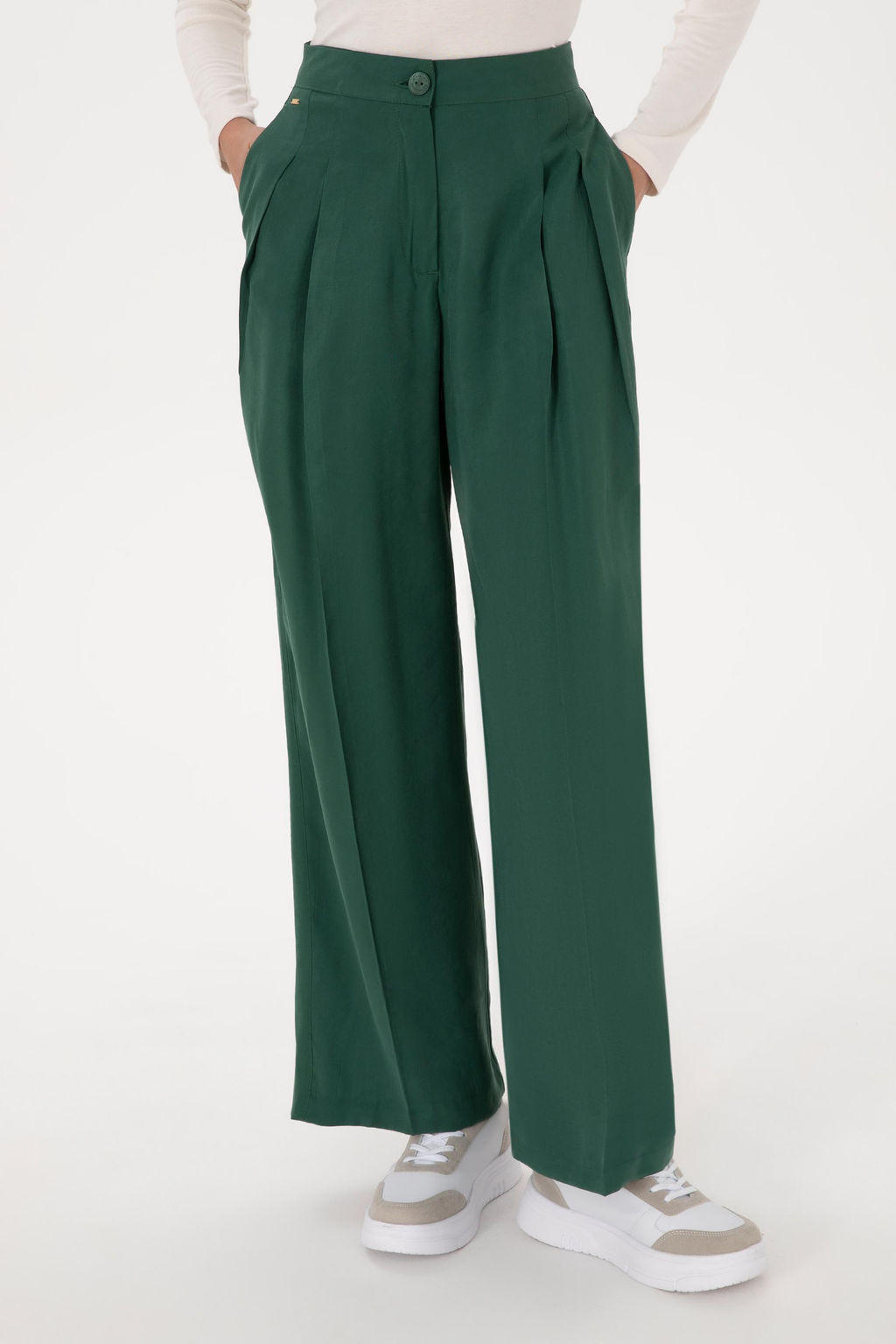 Kad_n Koyu Ye_il Kanvas Pantolon - U.s. polo assn фото 2