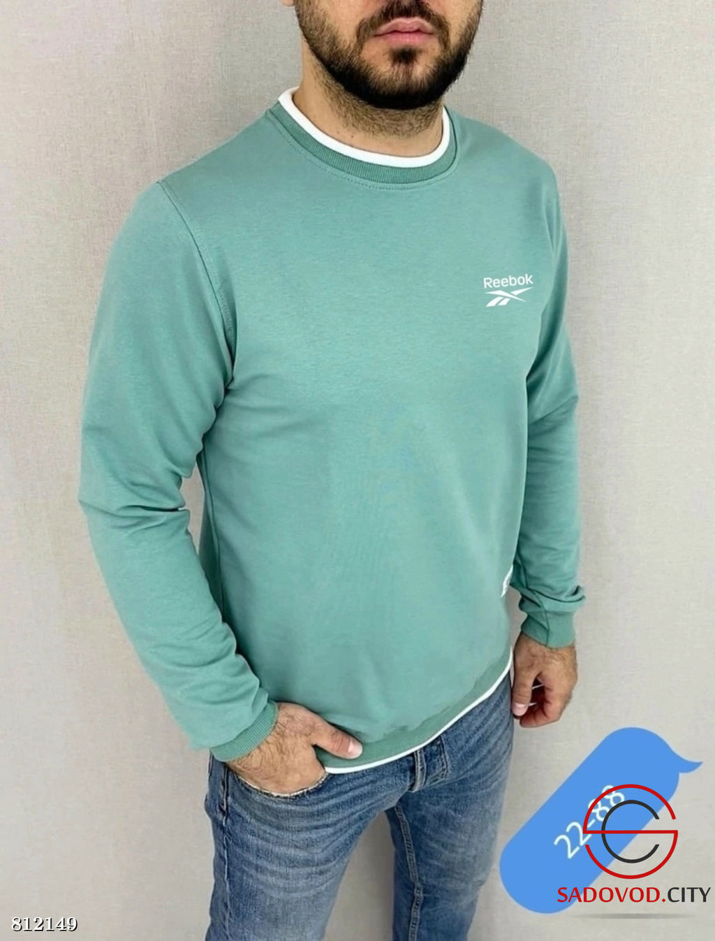 Тонкая мужская кофта с логотипом - Bruno фото 4