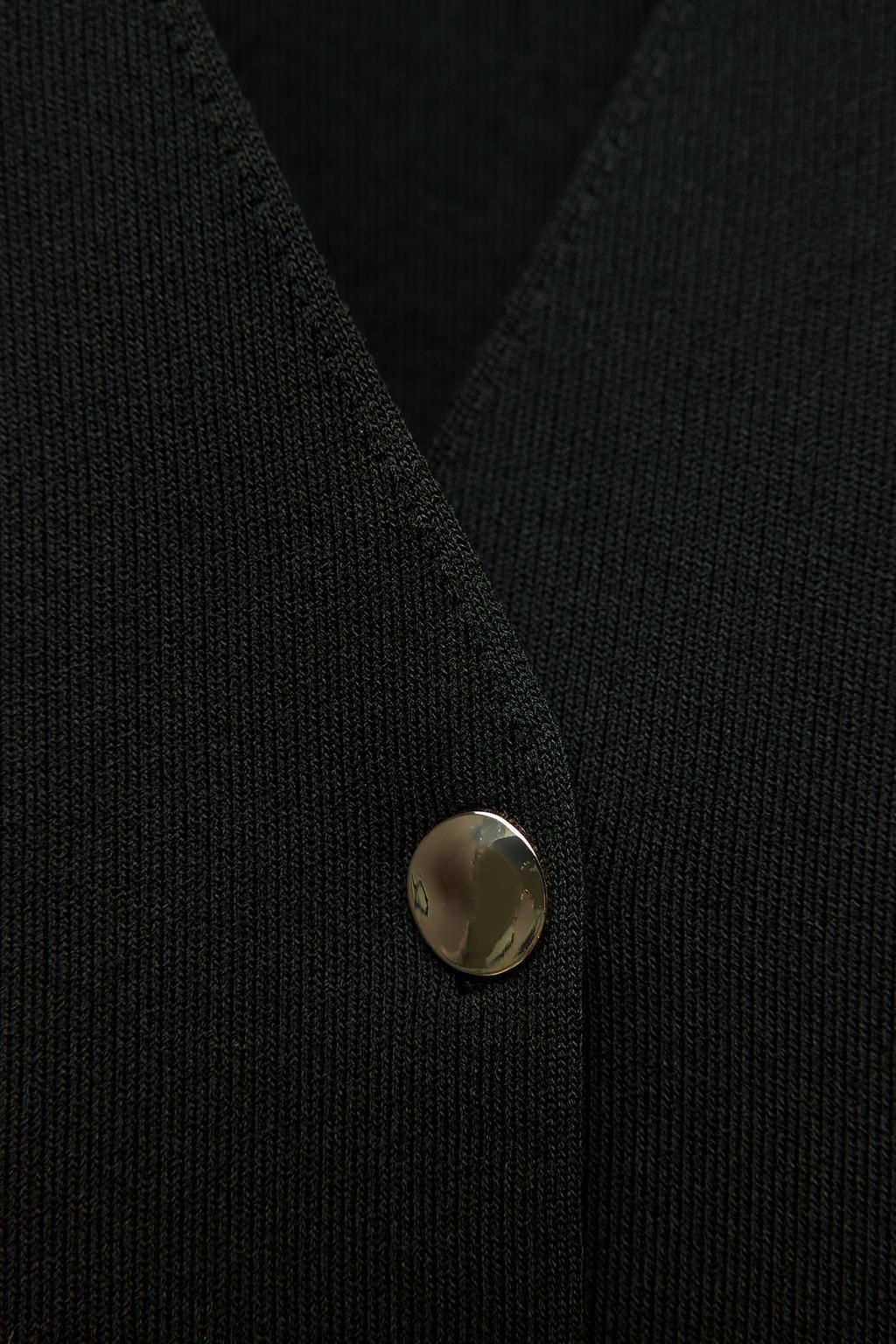 PLAIN KNIT SHORT SLEEVE CARDIGAN - Zara фото 4