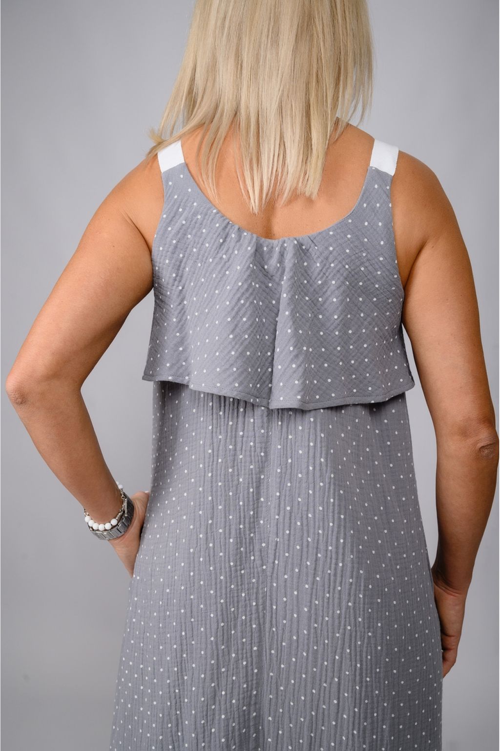 Летний сарафан из ткани «муслин» 100% хлопок - Новый лен фото 2