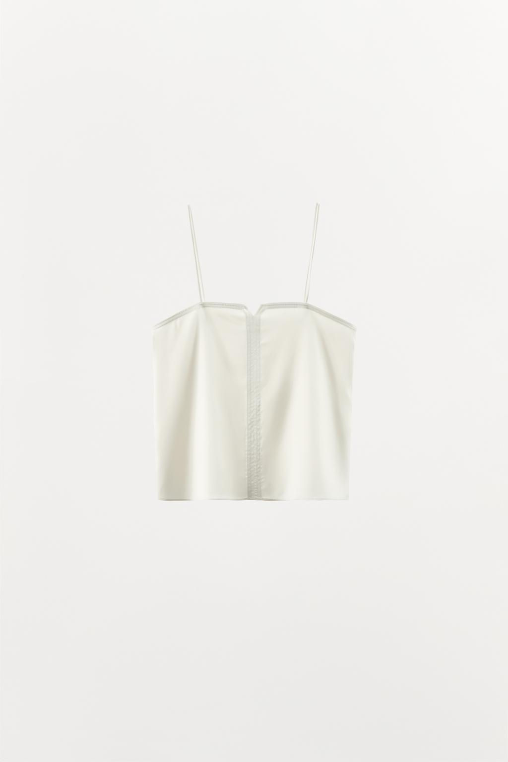 SATIN CAMISOLE TOP - Zara фото 11