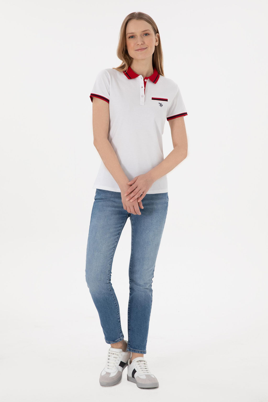 Kad_n Beyaz Ti__rt Sepette S_rpriz _ndirim - U.s. polo assn фото 4
