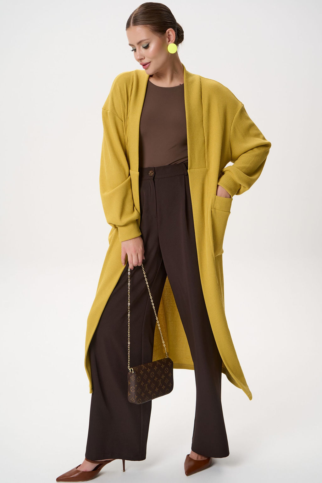 Кардиган Катрис (горчичный) - Эльза фото 7
