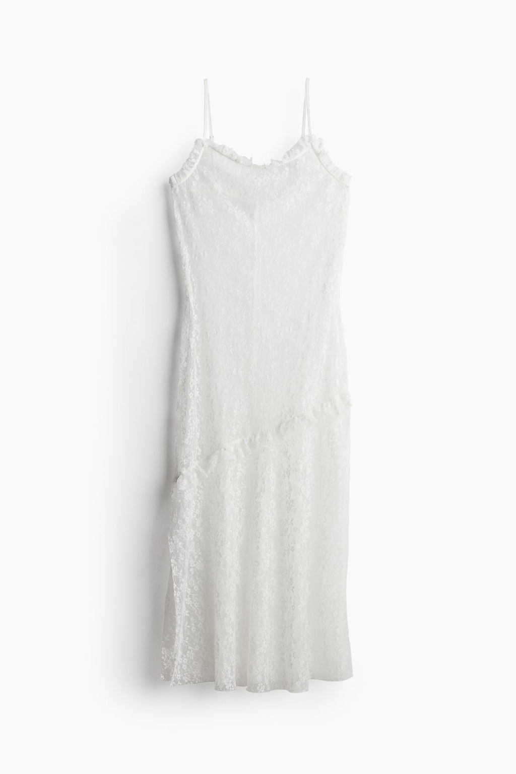 Vestido de encaje con ribetes de volante - H&m фото 7