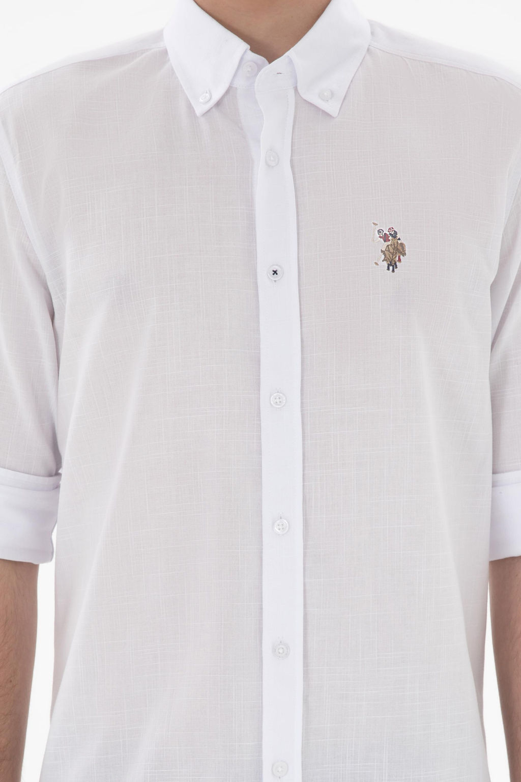 Erkek Beyaz Uzun Kollu Basic G_mlek Sepette S_rpriz _ndirim - U.s. polo assn фото 6