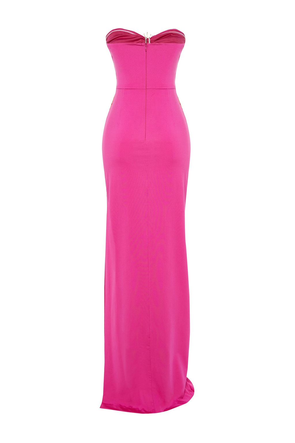 X Zeynep Tosun Turuncu-Fusya Gunes Aksesuar Detayl? Tasl? Elbise TCLSS23AE00008 - Trendyolmilla фото 8