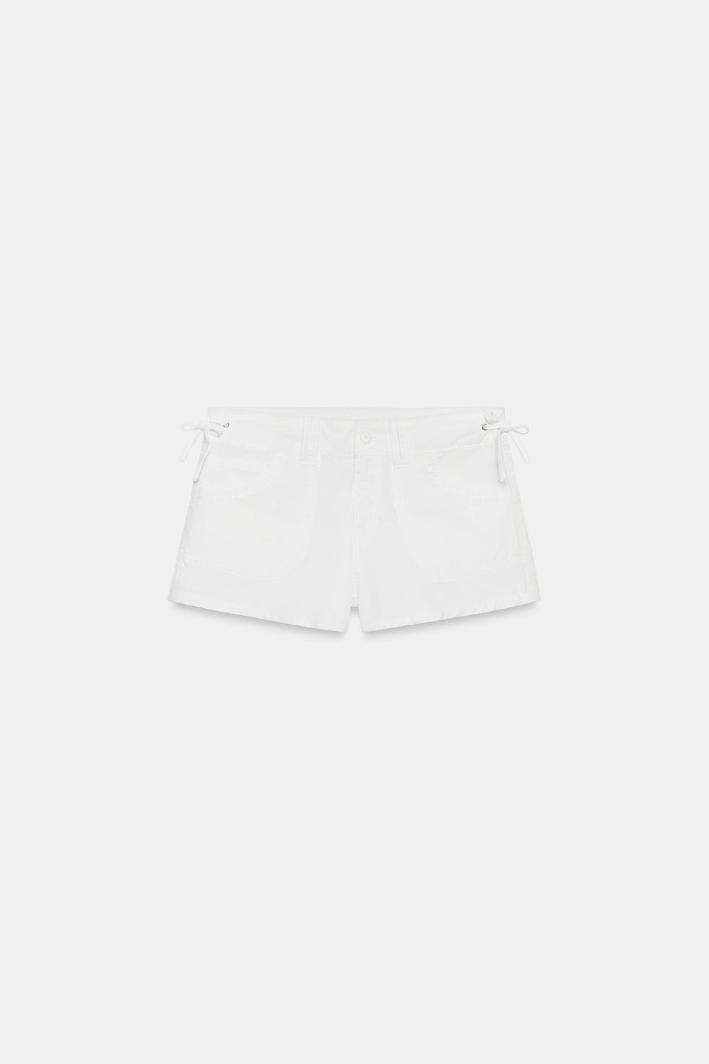SHORTS BOLSILLOS CORDONES / Blanco - Zara фото 9