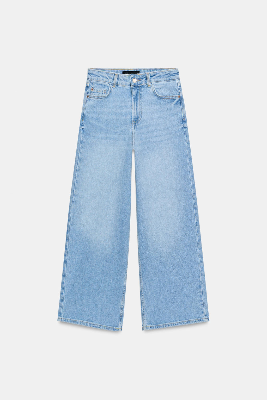JEANS Z1975 CULOTTE TIRO ALTO COMFORT / Azul claro - Zara фото 8