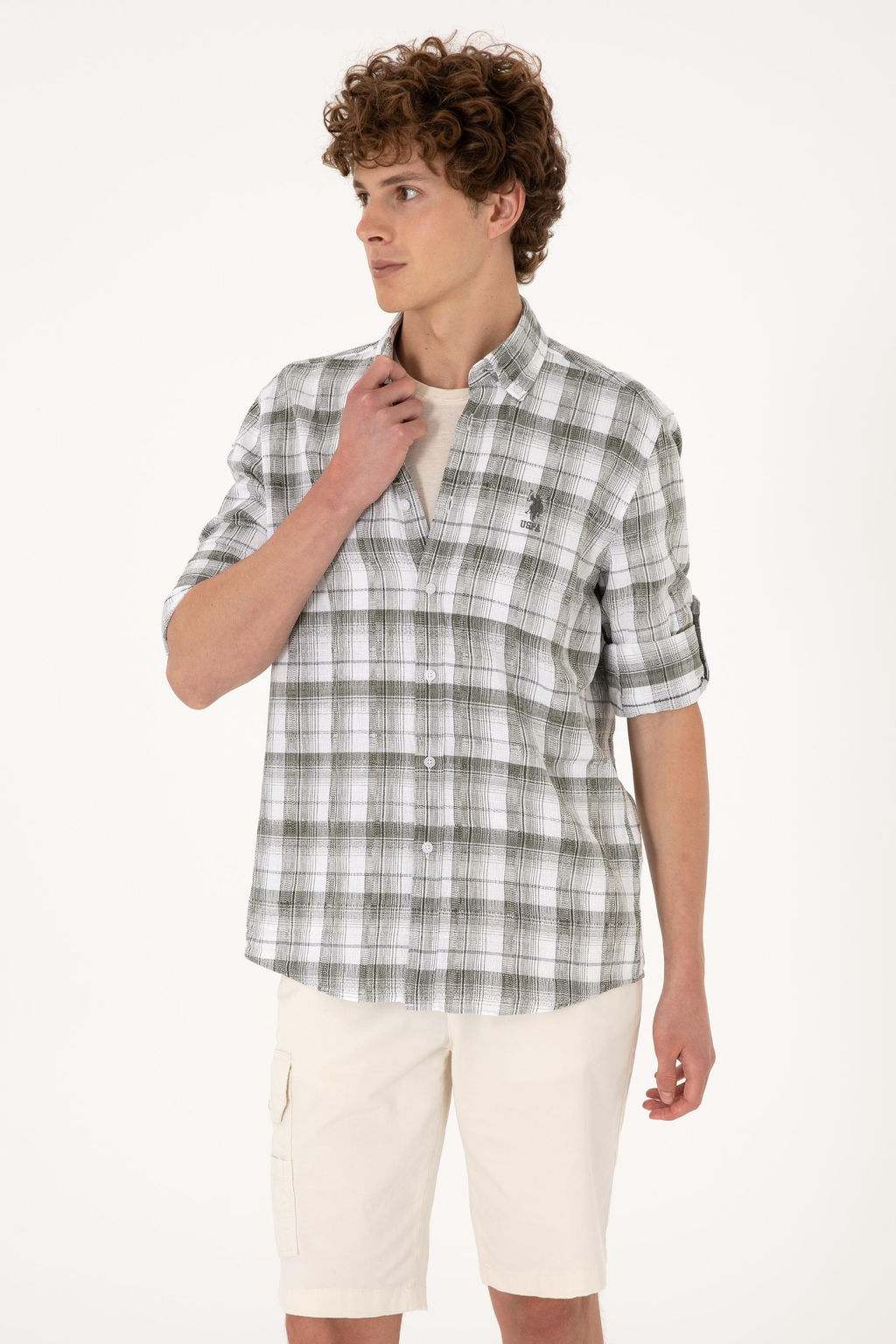 Erkek Ye_il Uzun Kollu G_mlek Sepette S_rpriz _ndirim - U.s. polo assn фото 3