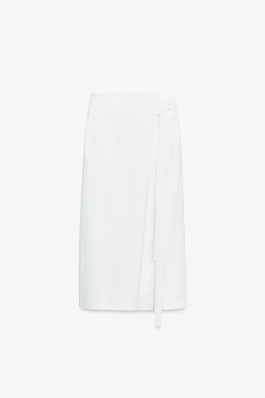ZW COLLECTION ASYMMETRIC MIDI SKIRT - Zara фото 5