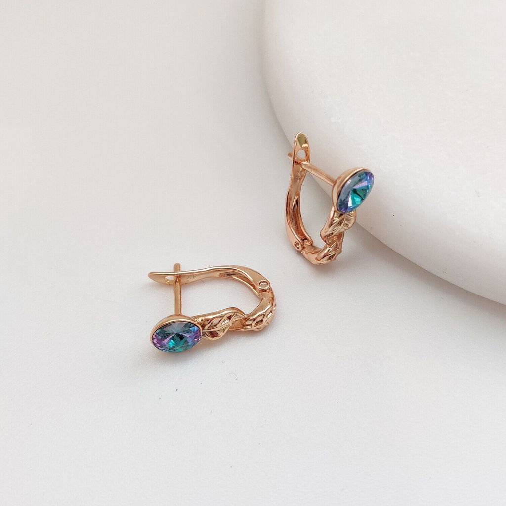 Серьги с кристаллами Swarovski