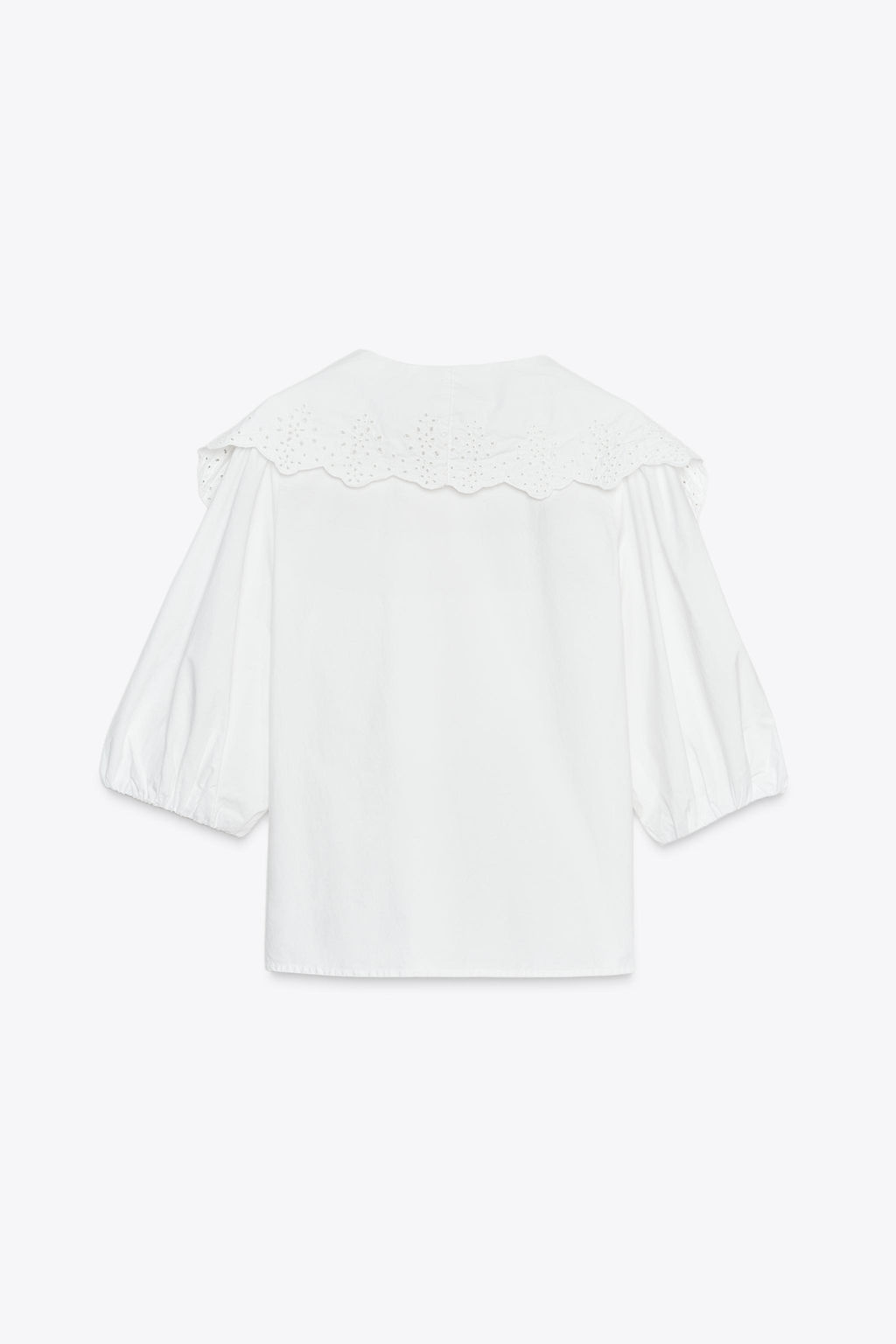 POPLIN SHIRT WITH PETER PAN COLLAR - Zara фото 13