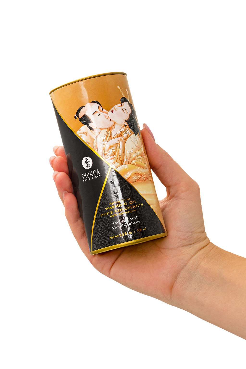 Масло массажное для тела Shunga Ванильный фетиш(Vanilla Fetish),разогревающее,100мл