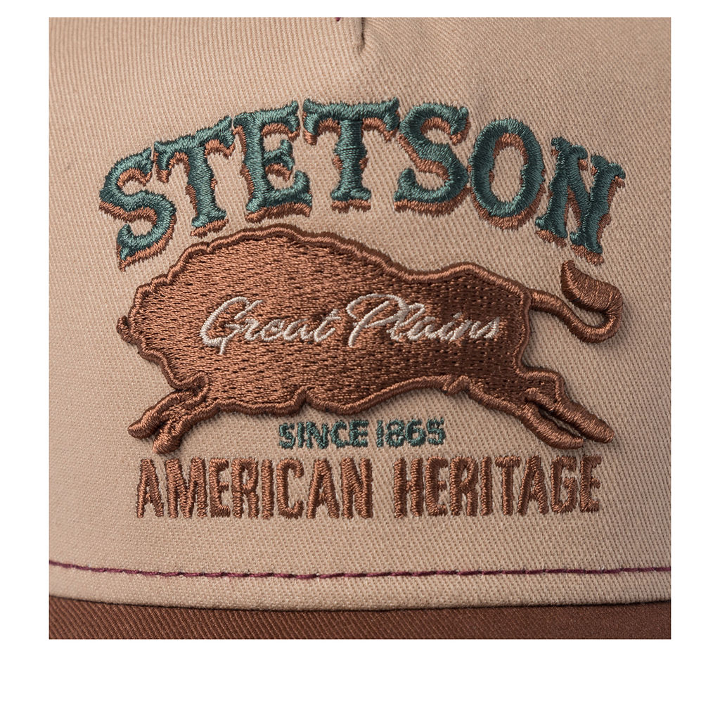 Бейсболка STETSON арт. 7751152K TRUCKER CAP GREAT PLAINS (светло-коричневый / коричневый)  фото 4
