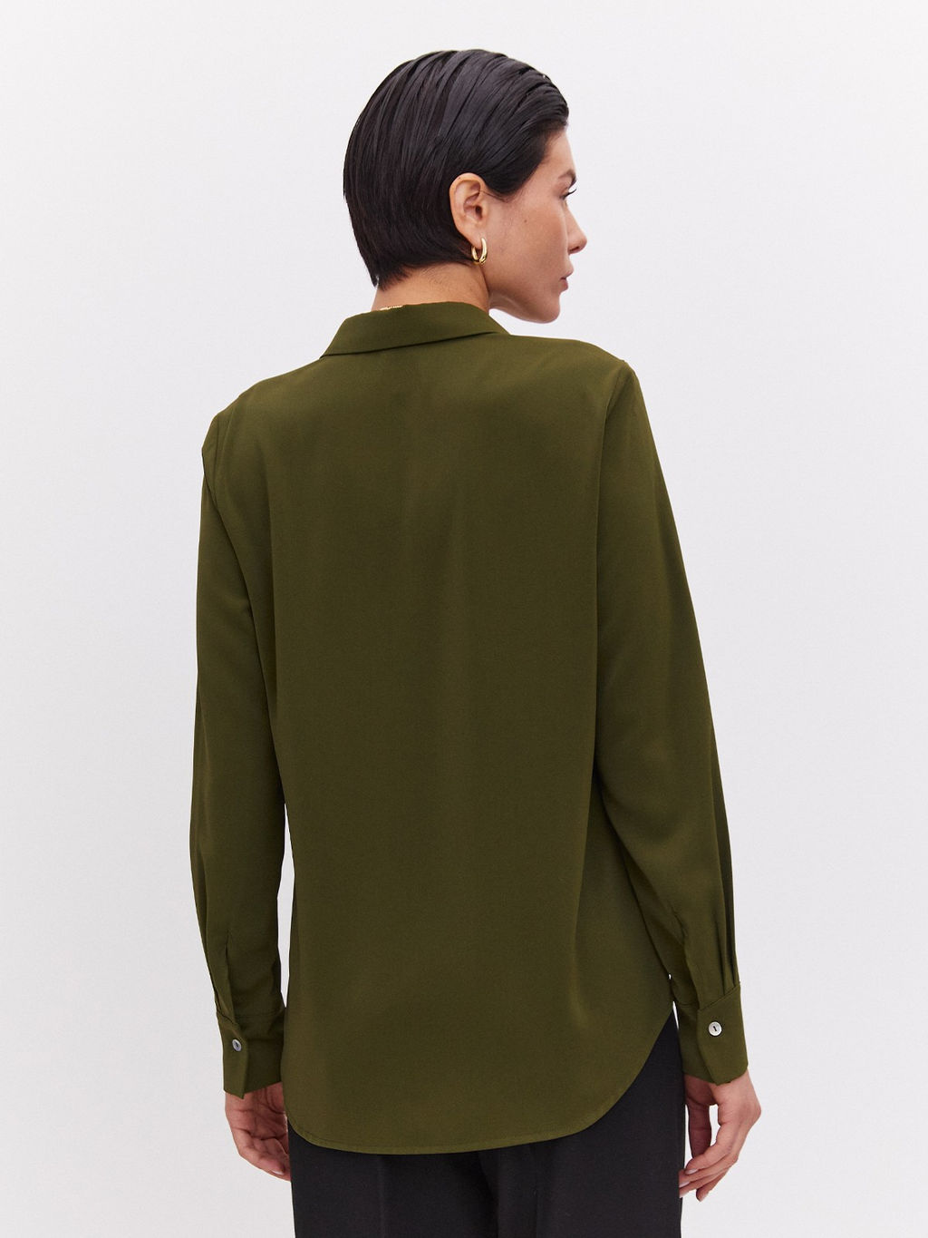 Блузка женская дл. рук. T-lab TL-BT-003-LV73-хаки  фото 2