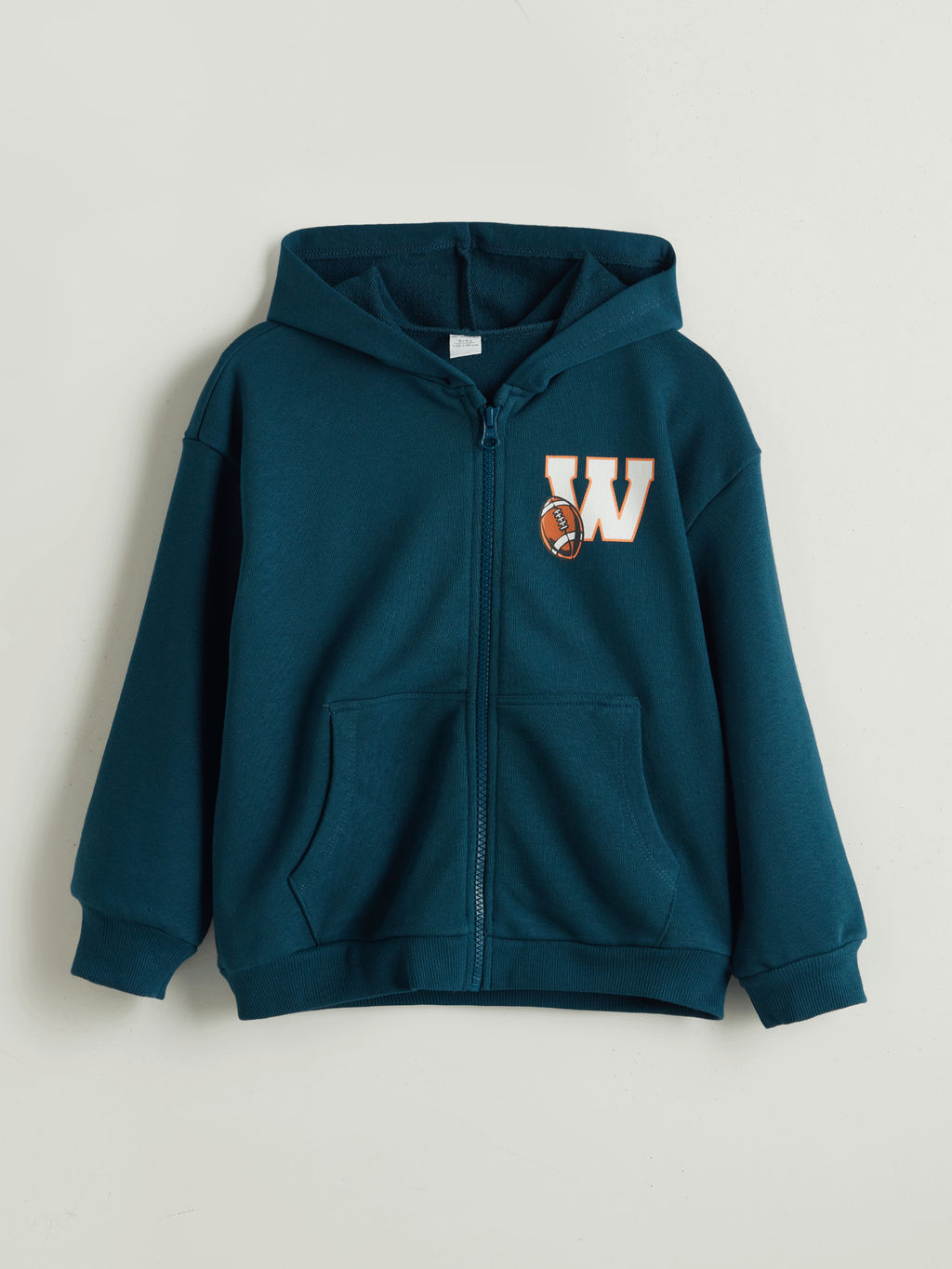 Kap??onlu Fermuarl? Erkek ?ocuk Sweatshirt