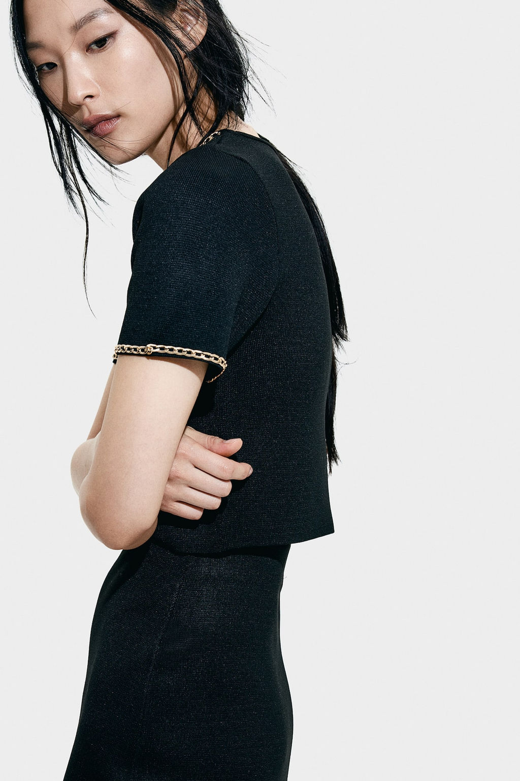 Top de punto con cadena decorativa - H&m фото 3