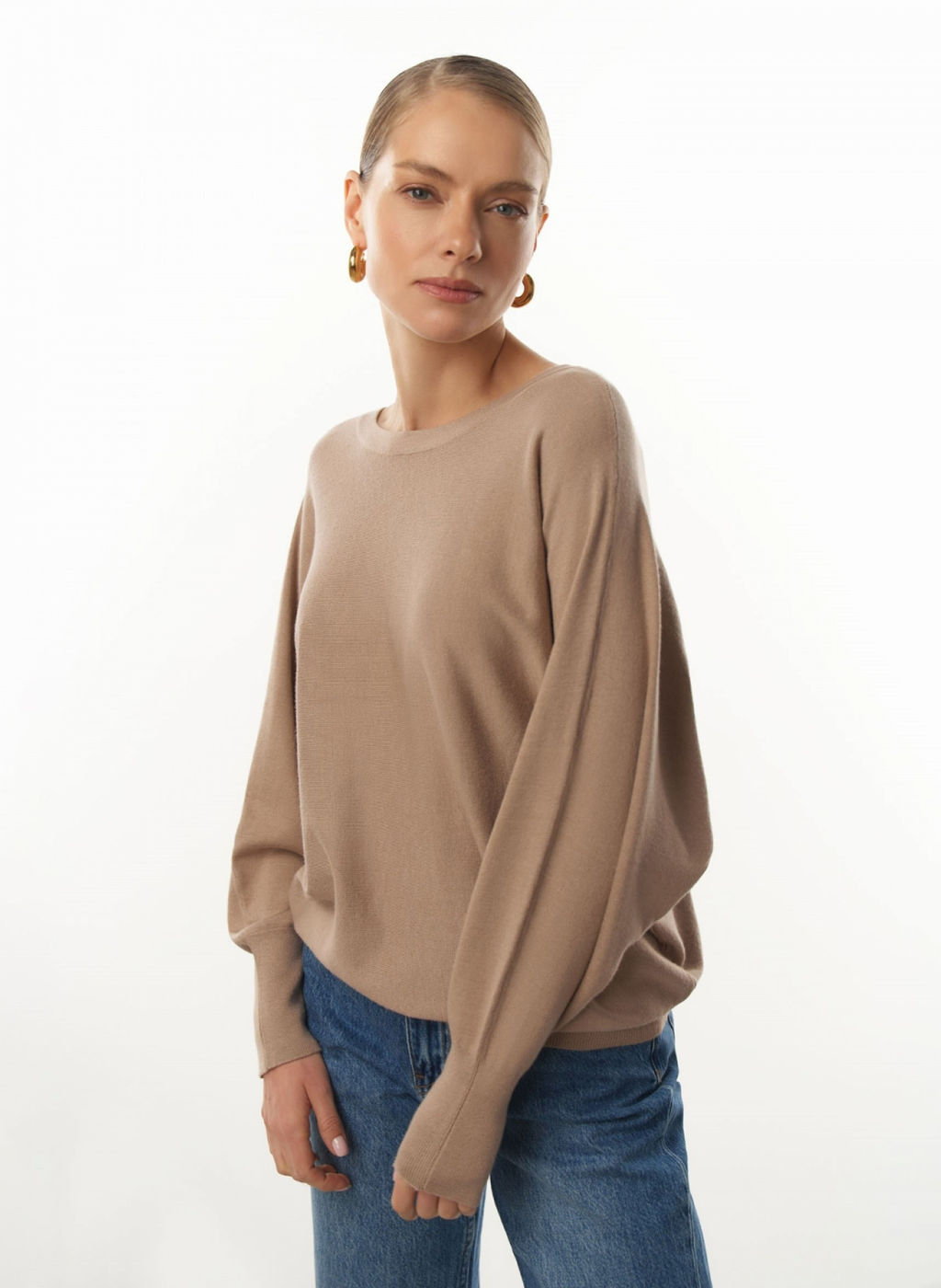 Conso/KPL 230718 - beige Пуловер женский