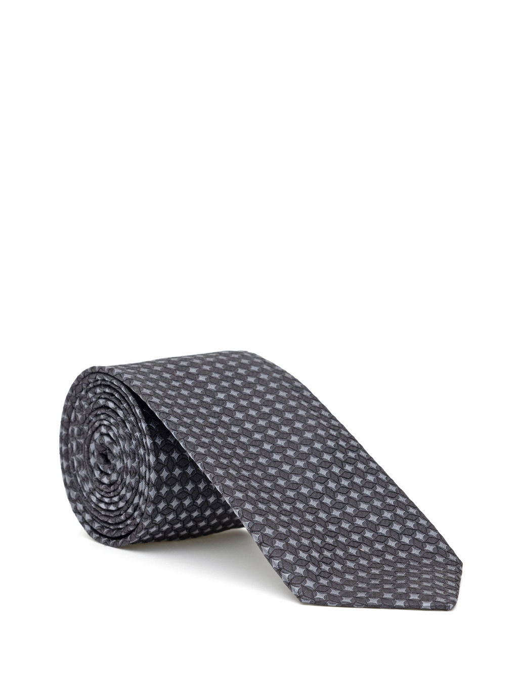 Черный шелковый галстук - Cacharel фото 7