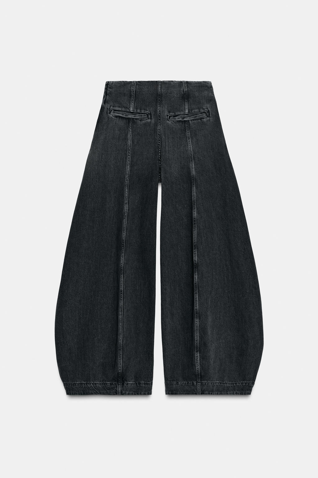 ZW COLLECTION BALLOON HIGH-WAIST JEANS - Zara фото 6