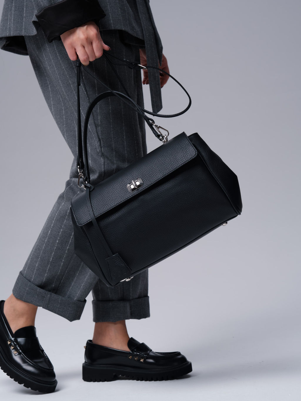 Кожаная сумка Nadi DBR 31356 черный фото 7