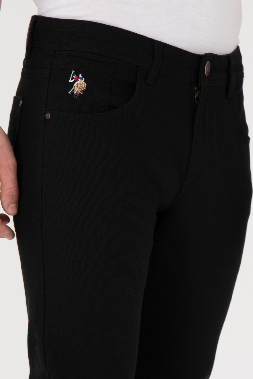 Мужские черные брюки из плотной ткани Неожиданная скидка в корзине - U.s. polo assn фото 5