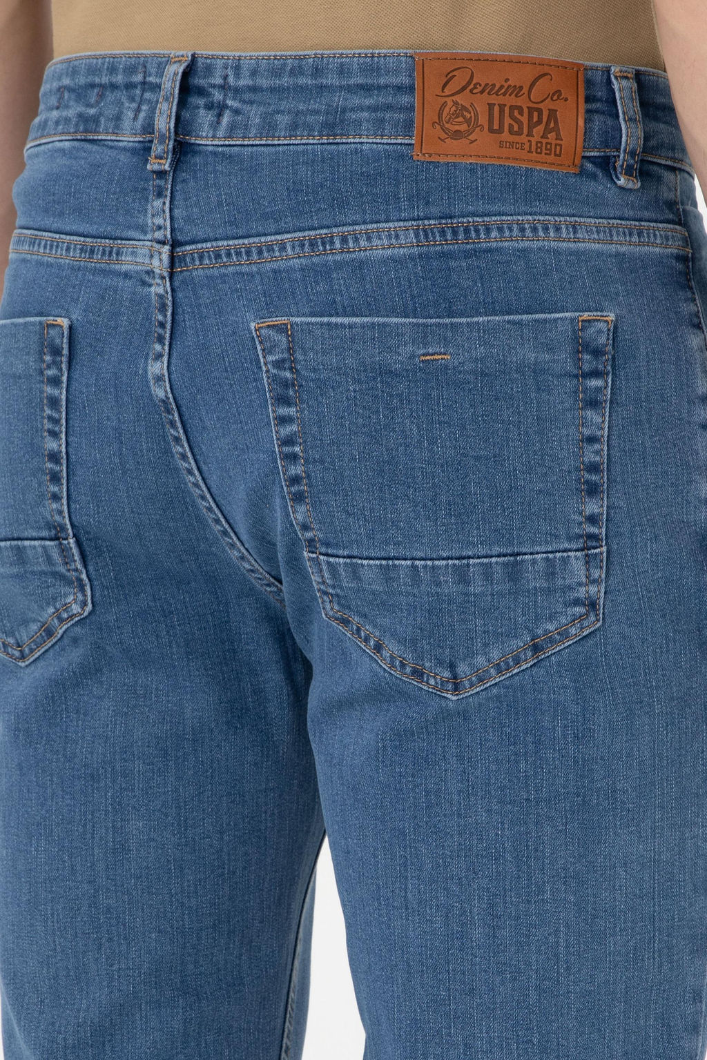 Erkek Mavi Straight Fit Jean Pantolon Sepette S_rpriz _ndirim - U.s. polo assn фото 12