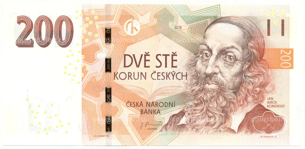 200 крон 2018 года Чехия