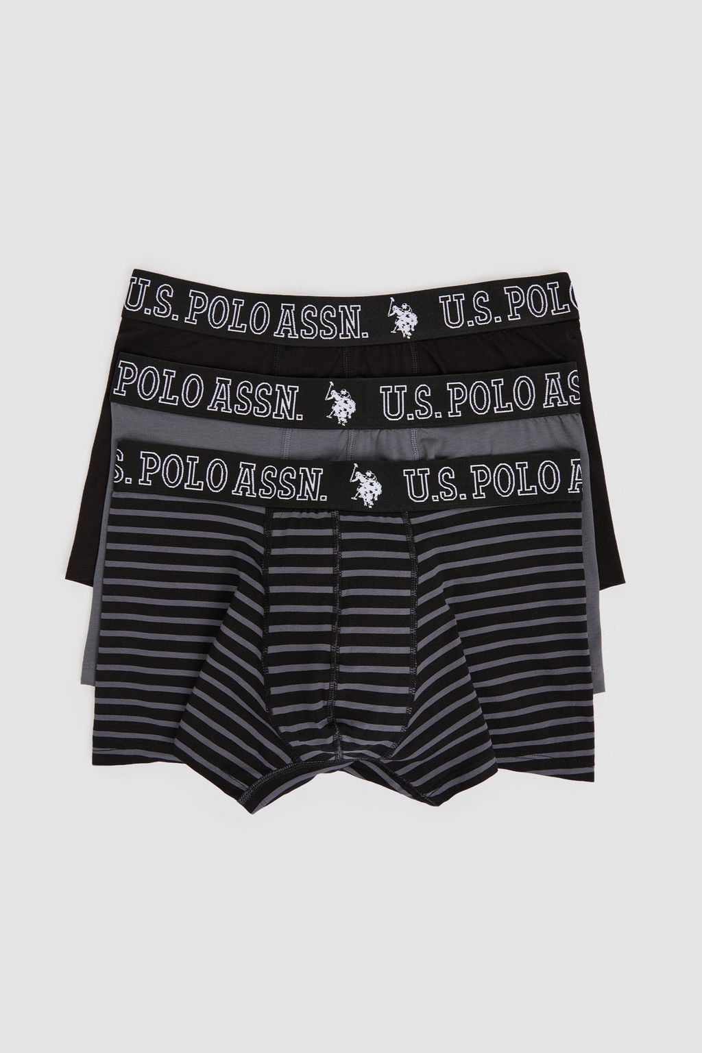 Erkek Siyah 3l_ Boxer Tak_m_ - U.s. polo assn фото 2