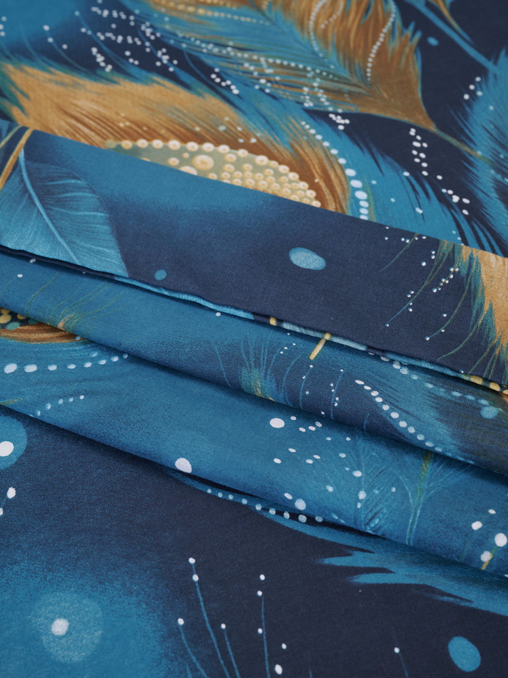 Простыня бязь люкс - Перо павлина 150х215