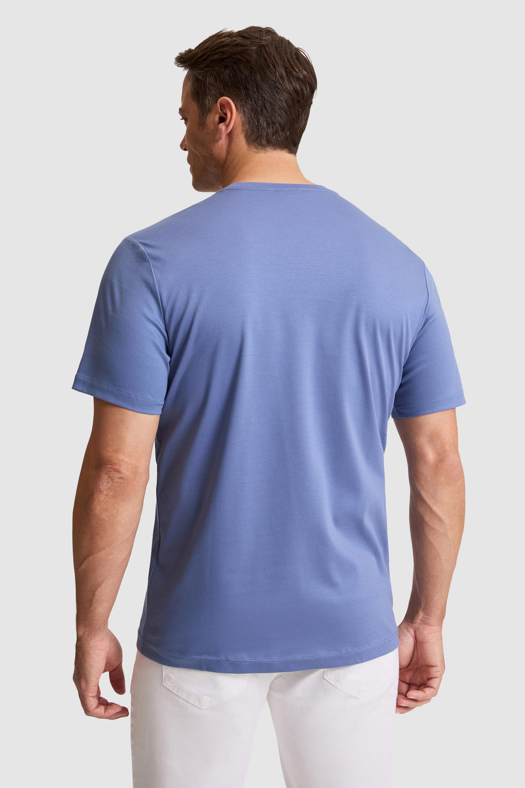 Erkek _ndigoRegular Fit Bisiklet Yaka Basic Ti__rt