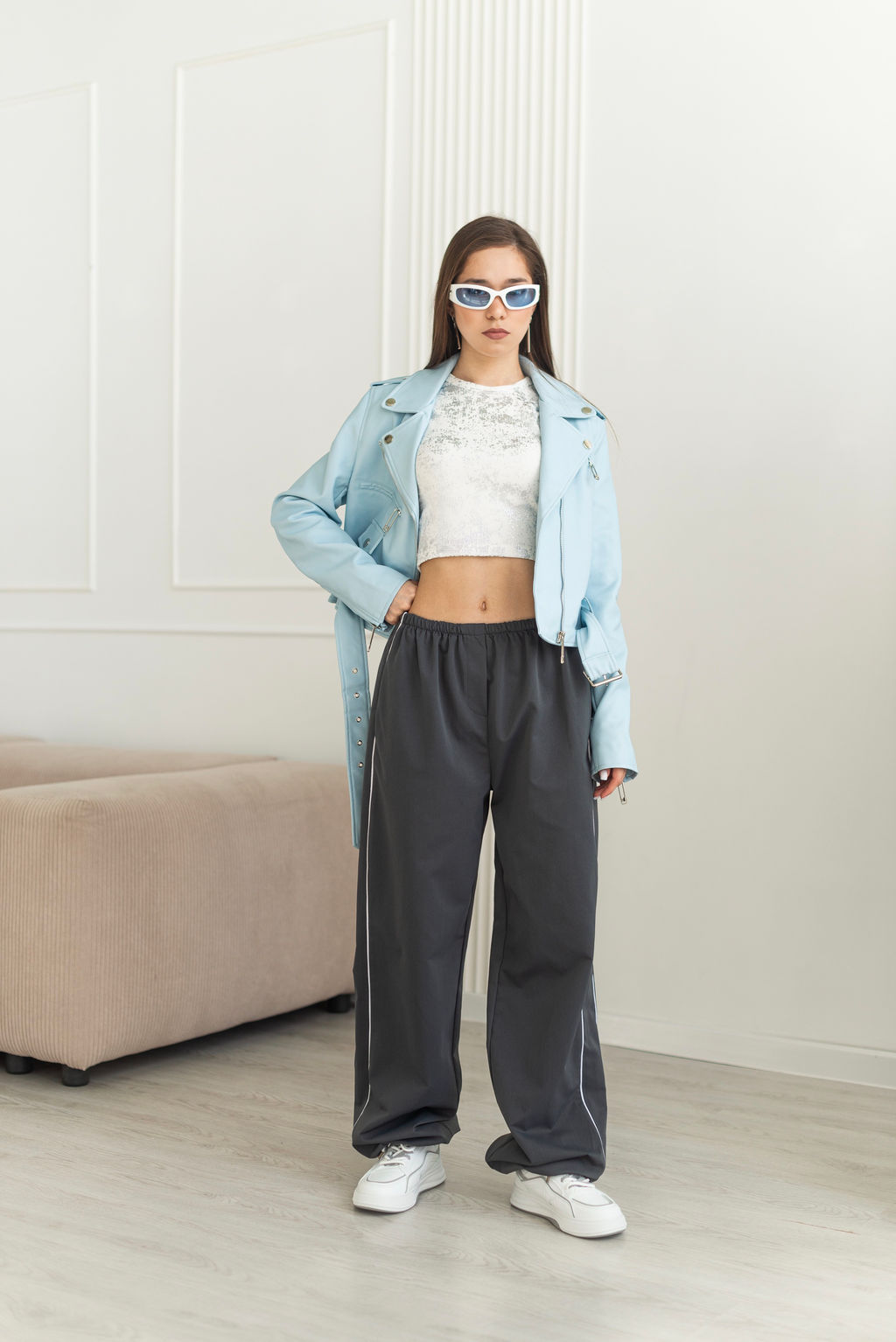 Куртка Алексис (голубой) - Nadi bordo фото 10