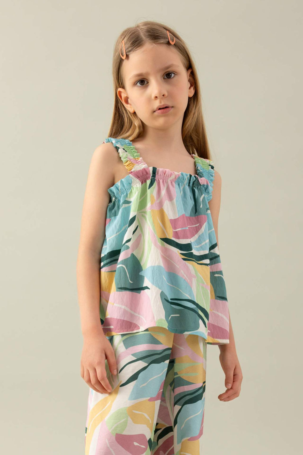 K?z Cocuk Desenli Ask?l? Bluz - Defacto фото 2