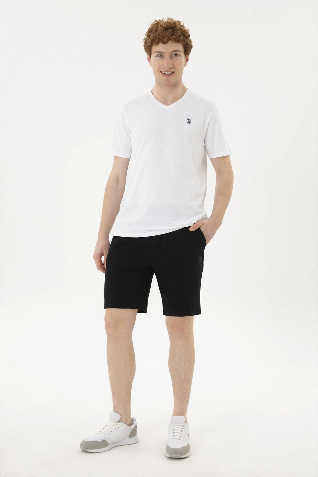 Мужские черные трикотажные шорты - U.s. polo assn фото 3