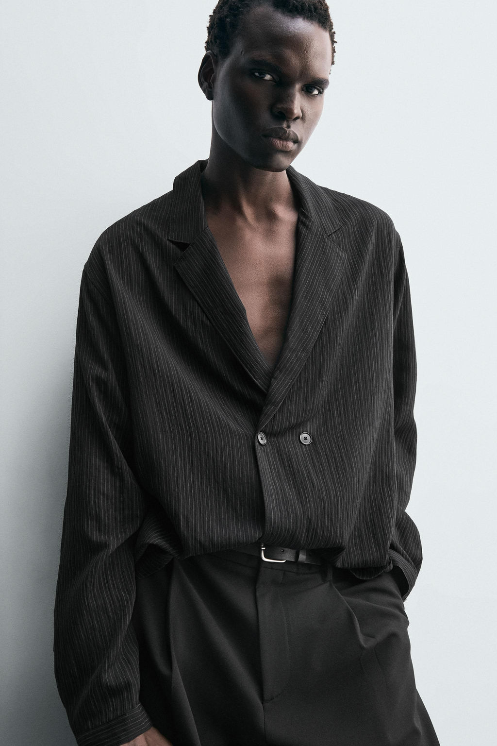 STRIPED KIMONO SHIRT - Zara фото 5