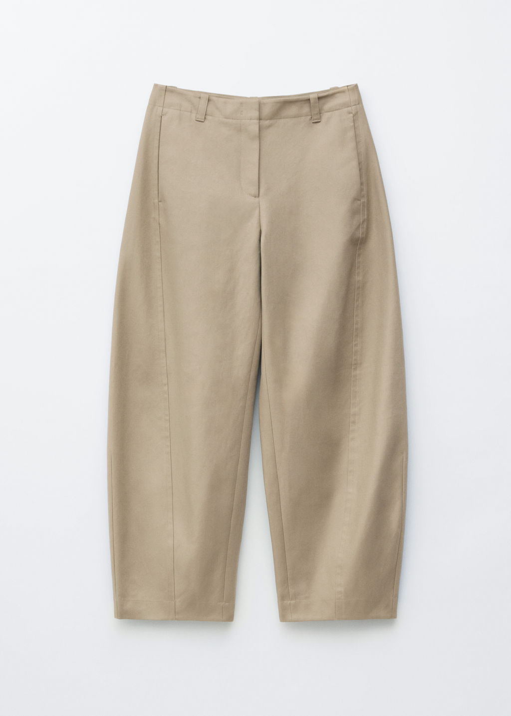 Pantalones en sarga de algod?n con perneras barril - H&m фото 2