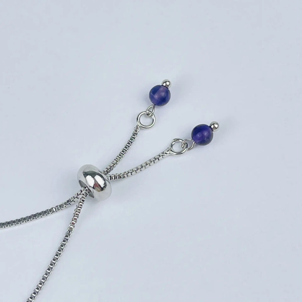 Браслет регулируемый с Аметистом