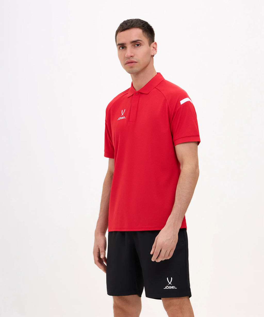 Поло JOGEL CAMP 2 Poly Polo, красный  фото 7