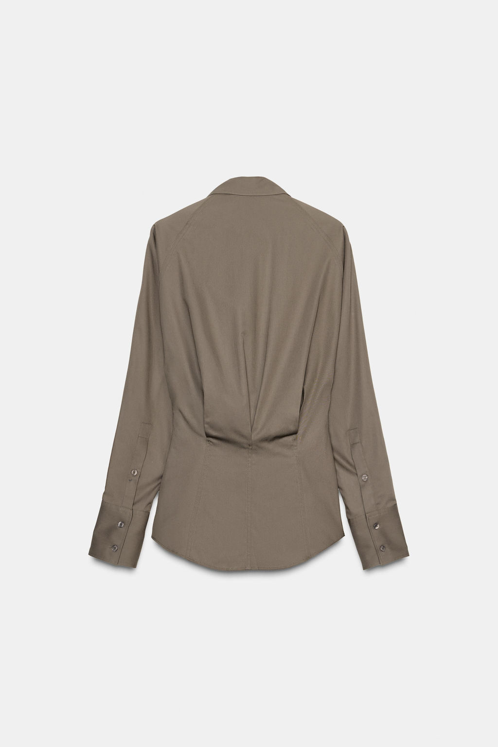 FITTED HEM SHIRT - Zara фото 8